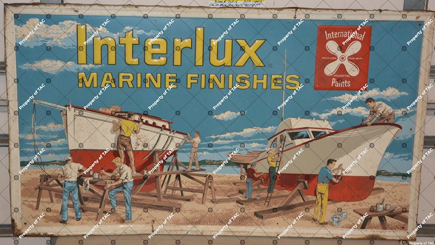 Interlux Marine Finishes  w/nice graphics Sign