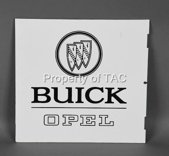 Buick Opel w/Logo Porcelain Flange Sign