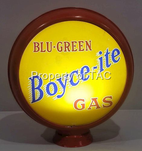 Boyce-ite Blu-Green Gas 15" Single Globe Lens