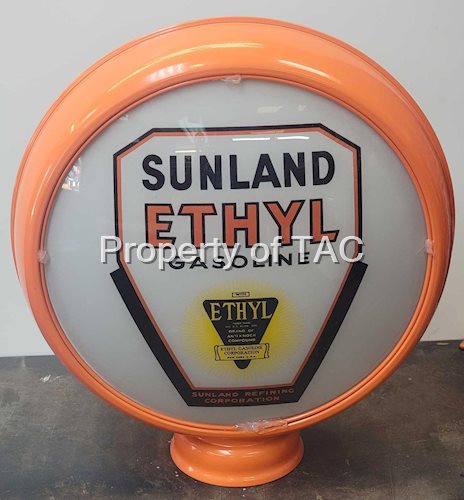 Sunland Ethyl Gasoline w/Logo 15" Globe Lenses