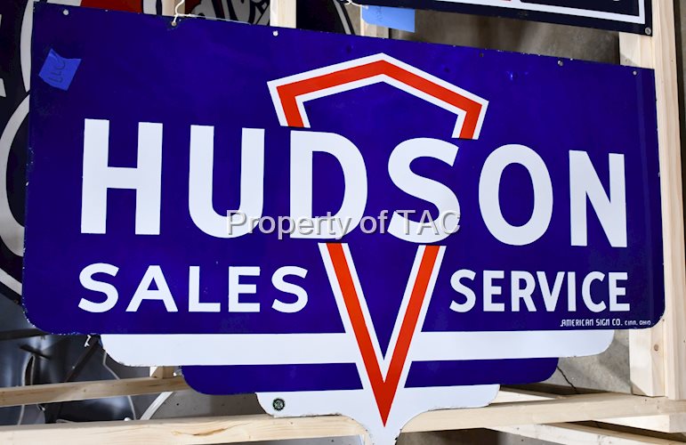 Hudson Sales Service Porcelain Sign