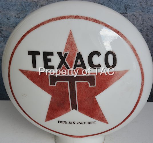 Texaco Star Logo OPE Milk Glass Globe Body