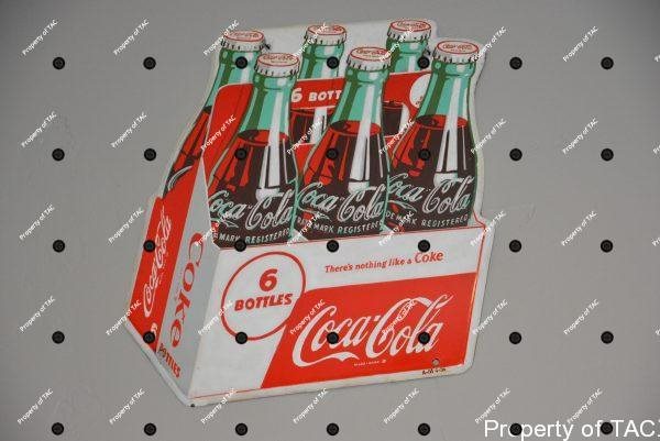 White Dot Coca-Cola 6-Pack sign