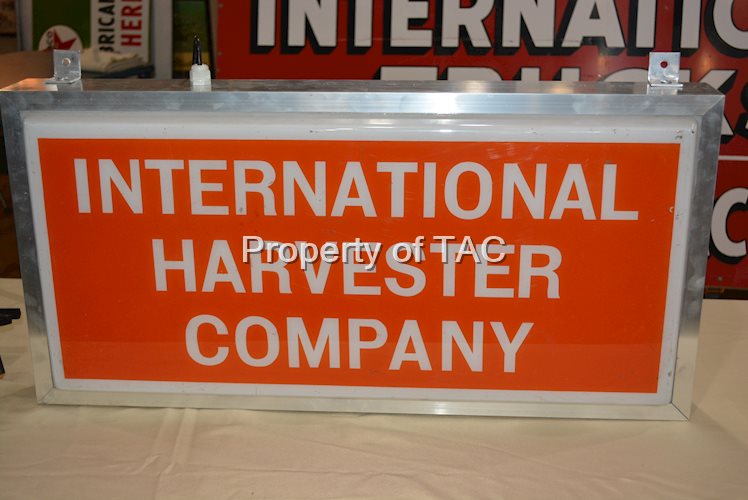 International Harvester Company Plastic Lighted Sign