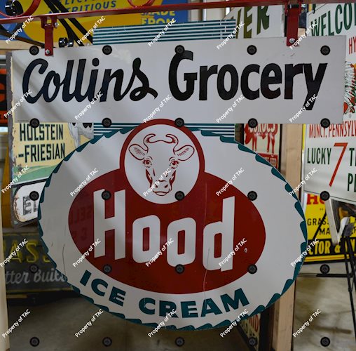Hood Ice Cream Metal Sign