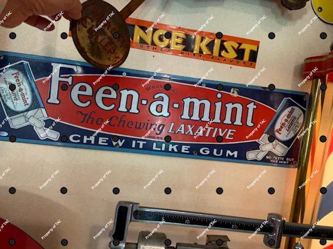 Feen-a-mint The Chewing Laxative SSP Porcelain Sign