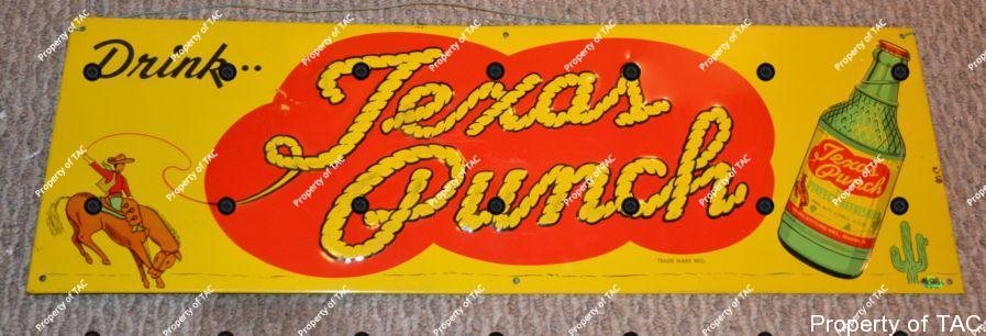 Drink Texas Punch w/bottle logo sign