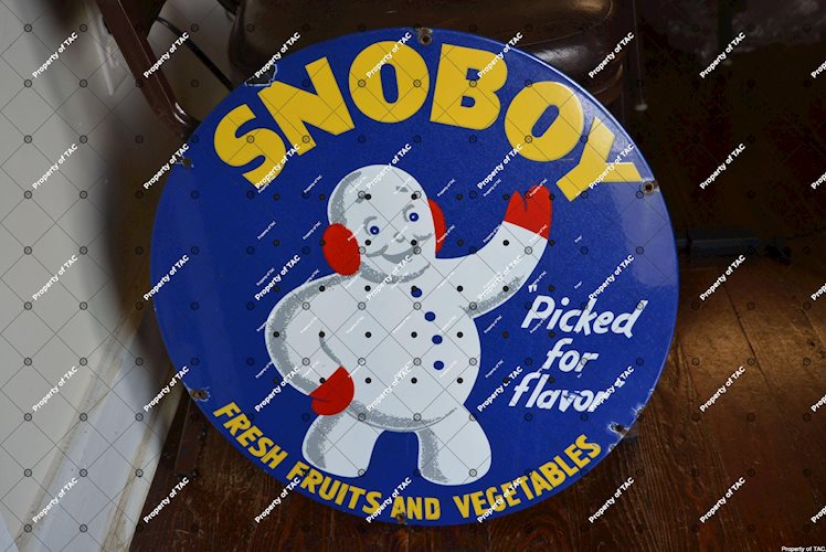 Snoboy Picked for Flavor" w/logo sign"