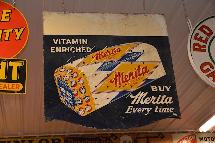 Buy Merita Bread Vitamin Enriched metal sign
