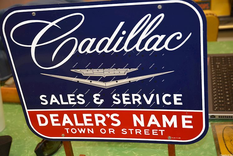 Cadillac Sales & Service Salesman Sample sign