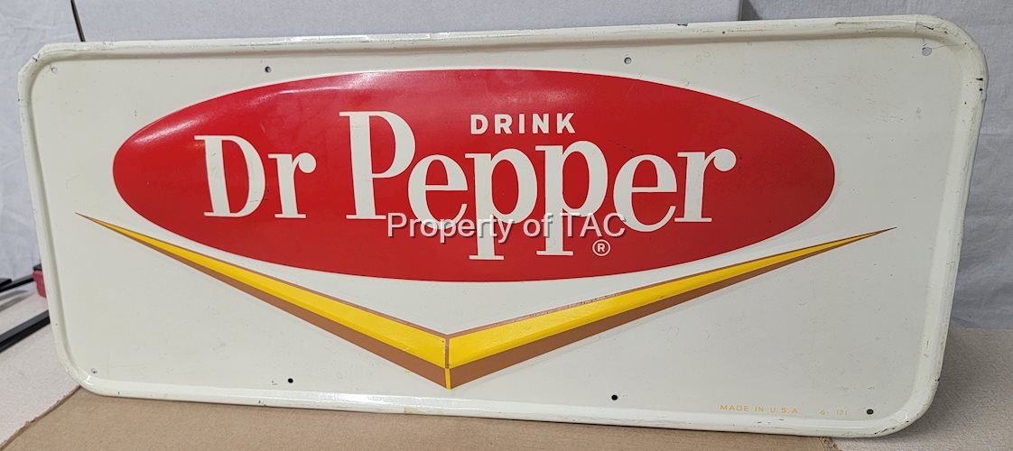 Drink Dr. Pepper w/V-Logo Metal Sign