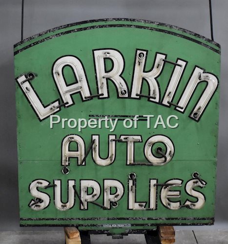 Larkin Auto Supplies Double-Sided Metal Neon Sign