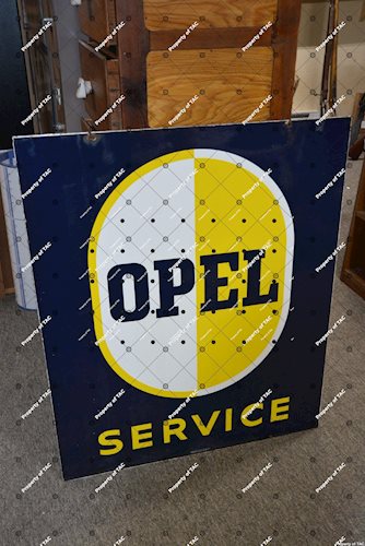 Opel Service w/logo sign