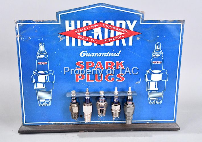 Hickory Spark Plug Counter-Top Point of Sale Metal Display