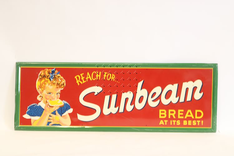 Reach for Sunbeam Bread at its Best w/girl logo sign