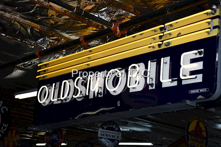 Oldsmobile Porcelain Neon Sign (single-sided)