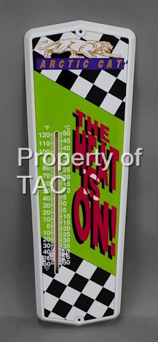 Arctic Cat "The Heat is On!" Metal Thermometer