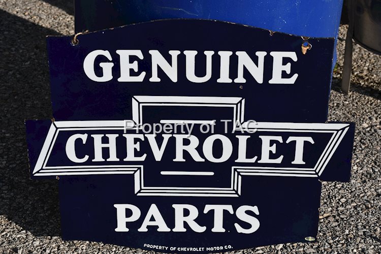 Genuine Chevrolet Parts Porcelain Sign