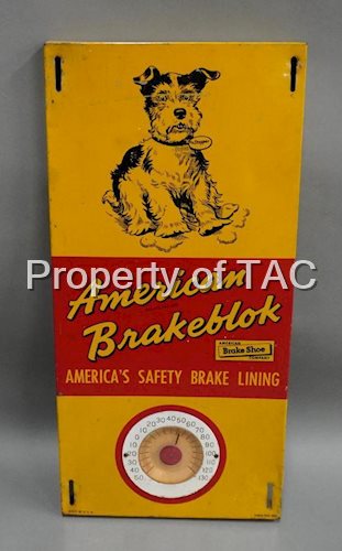 American Brakeblok w/Logo Metal Thermometer