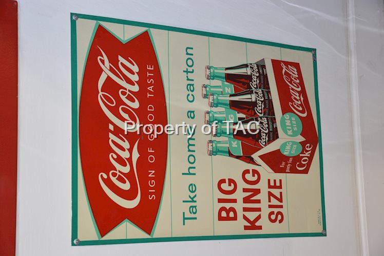 Drink "Sign of Good Taste" fishtail logo "Big King Size" with King Size Six pack graphics,