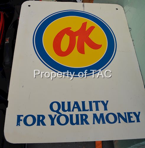 (Chevrolet) Ok Quality For Your Money Metal Sign