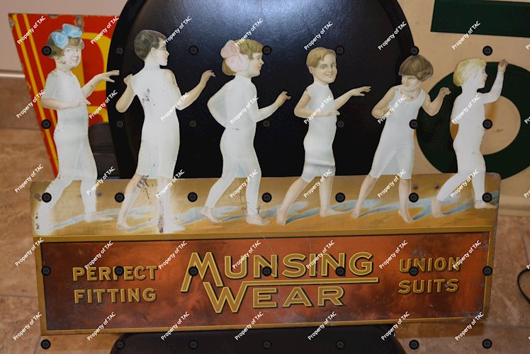 Munsing Wear Perfect Fitting Union Suits metal sign