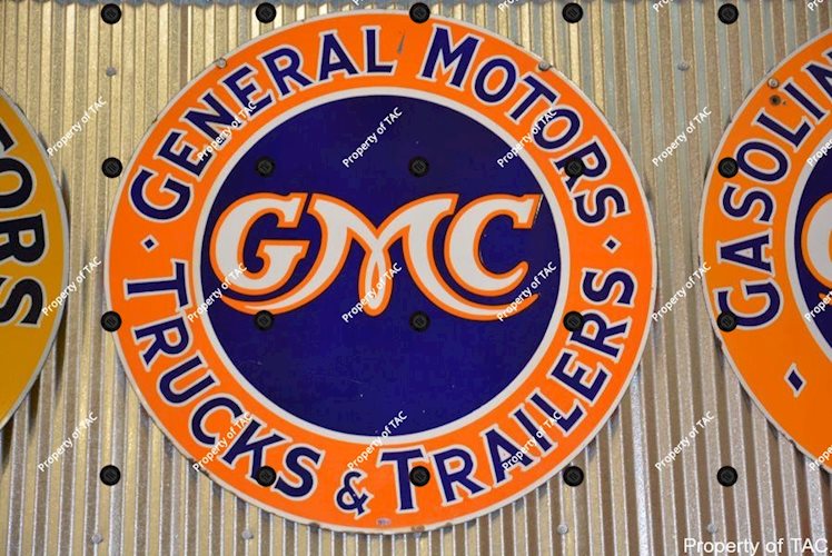 GMC General Motors Trucks & Trailers sign