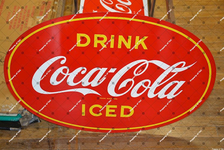 Drink Coca-Cola Iced sign