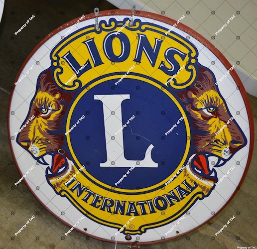 Lions International w/logo sign