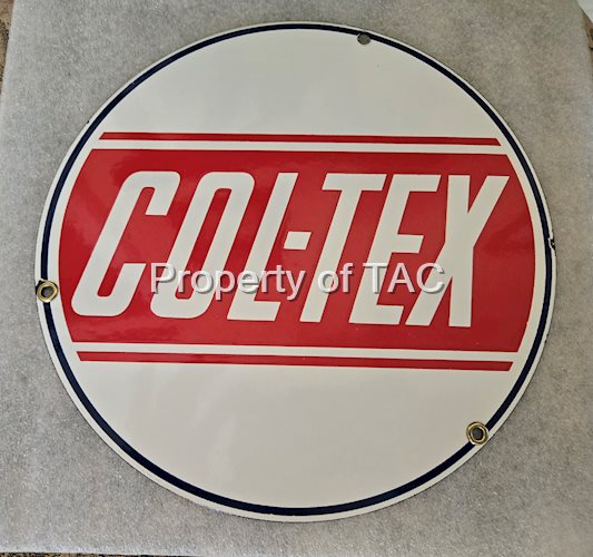 Col-Tex Gasoline SSP Pump Plate Sign