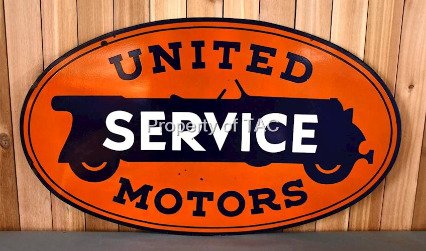 United Motor Service Porcelain Sign (60")