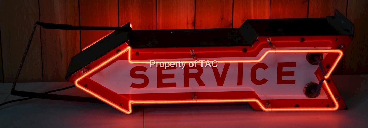 (Ford Tractor) Service Porcelain Neon Sign