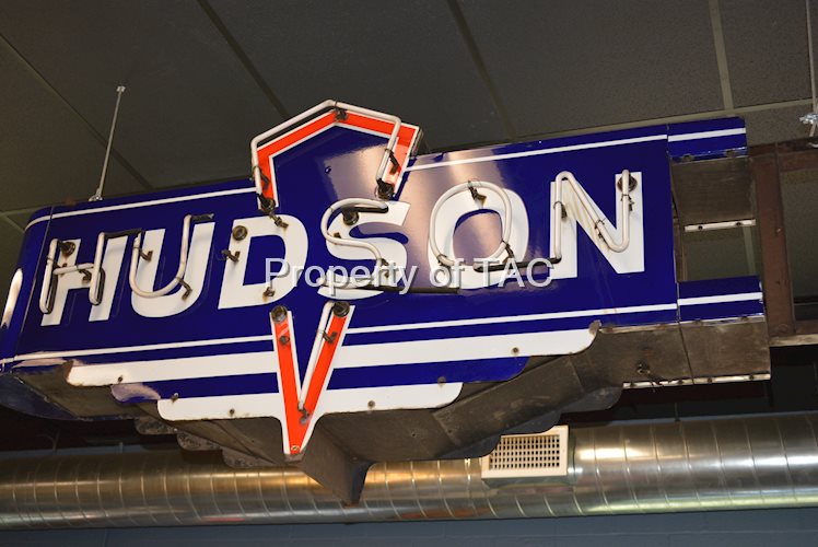 Hudson w/Logo Porcelain Neon Sign