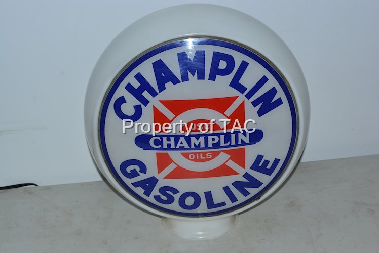 Champlin Gasoline w/Logo 13.5"D. Single Banded Globe Lens