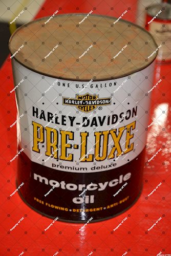 Harley Davidson Pre-Luxe Motorcycle Oil gallon can