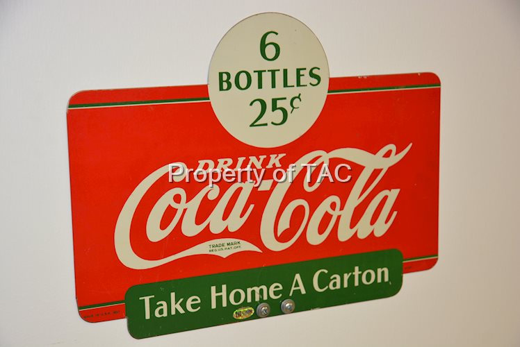 Drink Coca-Cola 6 bottles 25 cents