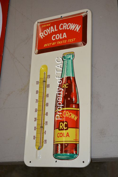 Drink Royal Crown Cola Metal Thermometer