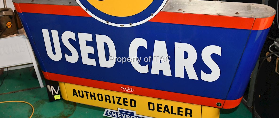 OK Used Cars Porcelain Sign