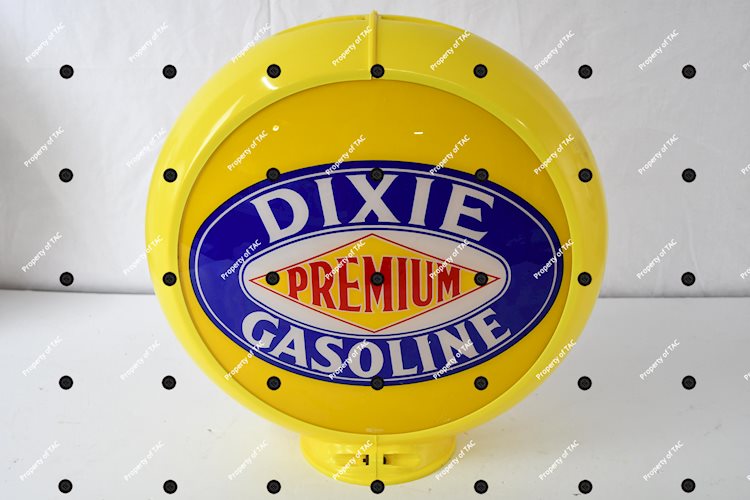 Dixie Premium Gasoline 13.5D. Globe Lenses"