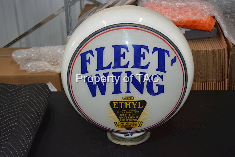 Fleet Wing w/ethyl Logo 14"D Single Globe Lens