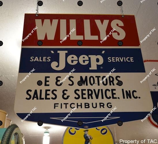 Willys Sales Jeep" Service sign"
