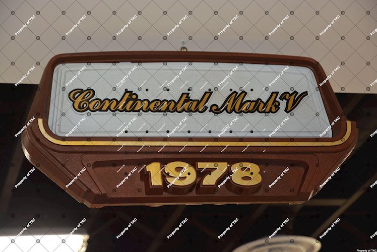 1978 Continental Mark V sign