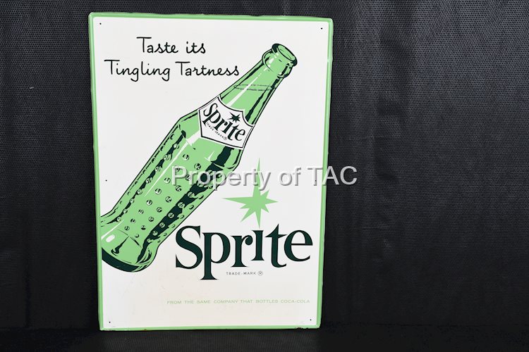 Spirt "Taste its Tingling Tartness" w/Bottle Metal Sign