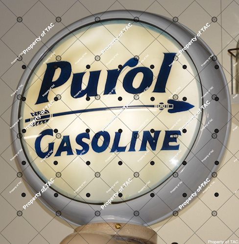 Purol Gasoline w/arrow logo 15 Globe Lenses"