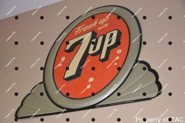 Fresh up" with 7up w/bubbles sign"