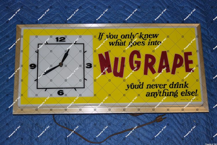 NuGrape Lighted Clock