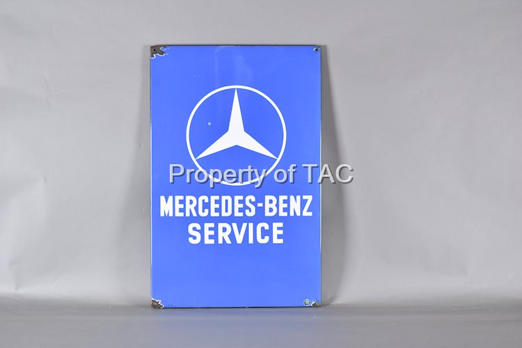 Mercedes-Benz Service w/Logo Porcelain Sign
