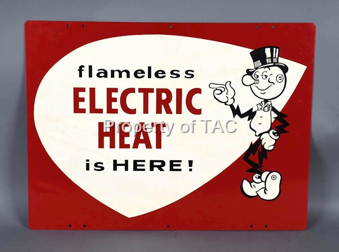 Flamless Electric Heat is Here! w/Ready-Kil-o-Wat Metal Sign (TAC)