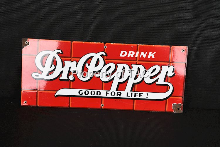 Dr. Pepper Porcelain Sign