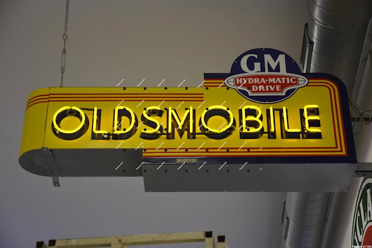 Oldsmobile neon sign